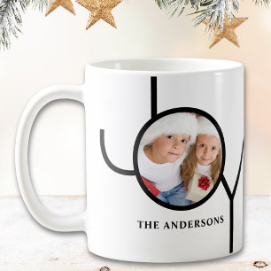 Moderne Weihnachtsfotos Kaffeetasse
