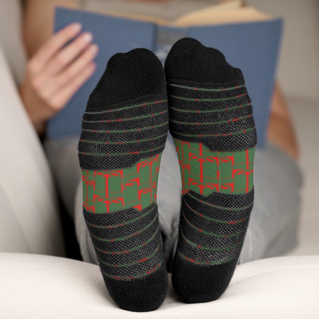 Moderne Weihnachtsgeschenke Design Holiday Socks Socken (Unterseite)