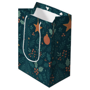 Moderne Weihnachtsgeschenktasche 2026 - Trendy Hol Mittlere Geschenktüte