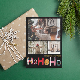 Moderne Weihnachtsgrüße 3 Foto Feiertagskarte