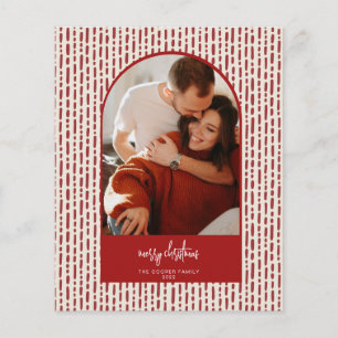 Moderne Weihnachtskarte im Arch-Stil Flyer