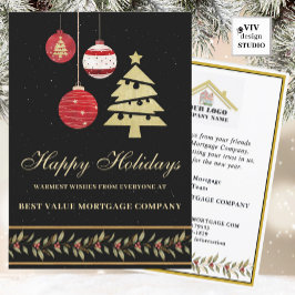 Moderne Weihnachtskarte mit dem QR-Holiday-Logo Feiertagskarte