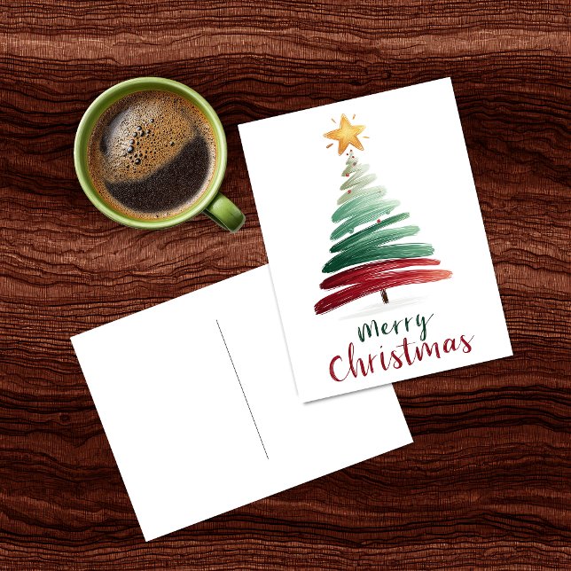 Moderne Weihnachtskarte Postkarte (Von Creator hochgeladen)