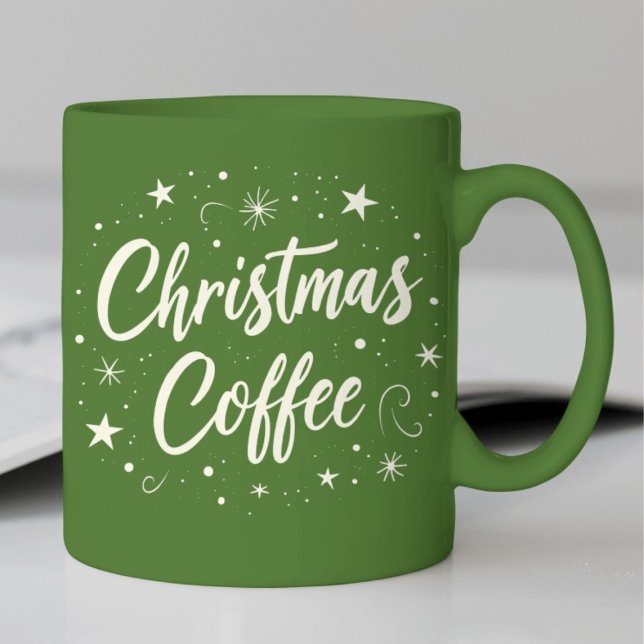Moderne Weihnachtskrippe Zwei-Tone-Kaffee-Tasse Tasse (Von Creator hochgeladen)