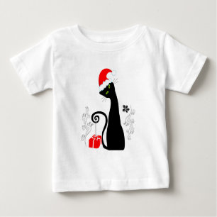 Moderne Weihnachtsküche Baby T-shirt
