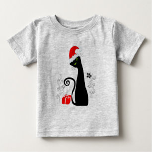 Moderne Weihnachtsküche Baby T-shirt