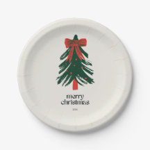 Moderne Weihnachtsmalerei Baum Feiertage 