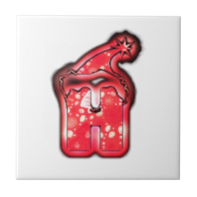 Moderne Weihnachtsmannmütze Collection Fliese (Vorderseite)