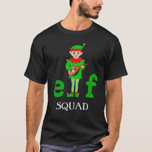 Moderne Weihnachtsmusical-Elf-Squad-T-Shirt T-Shirt