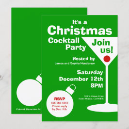Moderne WeihnachtsParty Einladung