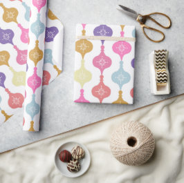 Moderne Weihnachtsschmuck Geschenkpapier