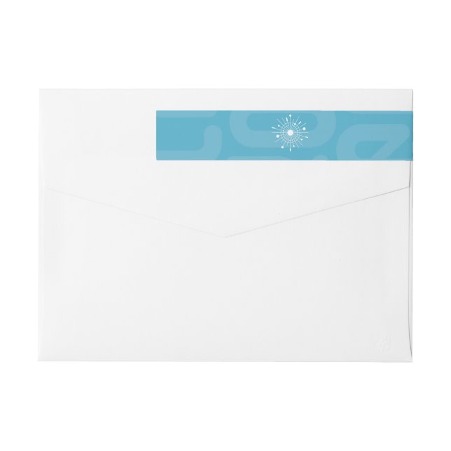 Moderne Weihnachtsschneeflocke Atoma des Mitteljah (Rückseite)