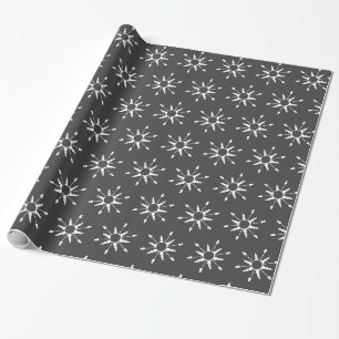 Moderne Weihnachtsschneeflocken-Geschenkpapier Geschenkpapier