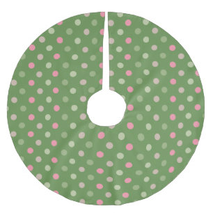 Moderne Weihnachtssteine - Grün Polyester Weihnachtsbaumdecke