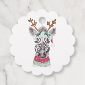 Moderne Weihnachtswassermalerei Geschenkanhänger