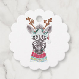 Moderne Weihnachtswassermalerei Geschenkanhänger