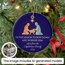 Moderne WEIHNACHTSZEIT Familienfoto Weihnachten