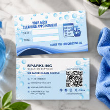 Moderne weiße blaue professionelle Reinigungsdiens