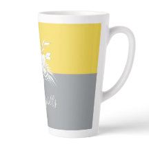 Moderne weiße Blüte Personalisiert in Colorblock