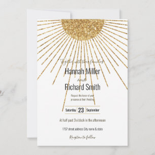 Moderne, weiße goldene Sonne