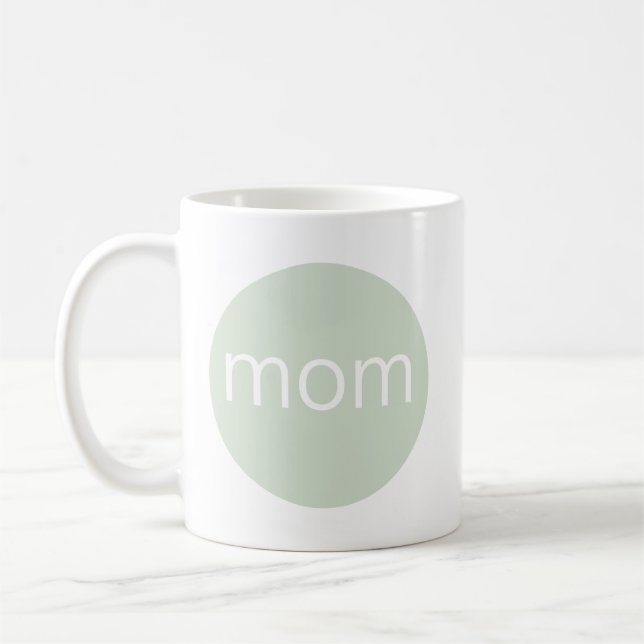 Moderne weiße Mama Kaffeetasse (Links)