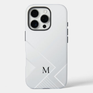 Moderne weiße Muster iPhone 16 Pro Hülle