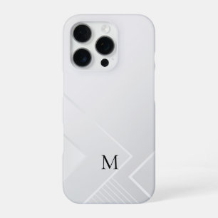 Moderne weiße Muster iPhone 16 Pro Hülle
