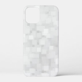 Moderne weiße quadratische Muster Case-Mate iPhone Hülle