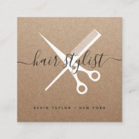 Moderne weiße Schere markieren Haarstylist