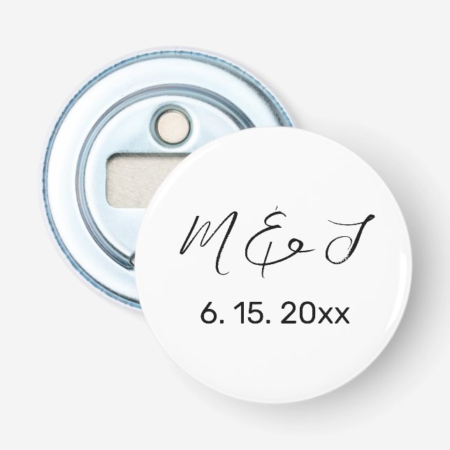 Moderne, weiße Schwarze Hand Flaschenöffner (Vorderseite)