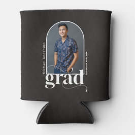 Moderne weiße Typografie-Bogen-Foto-Abschlussfeier Dosenkühler