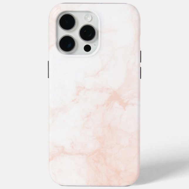 Moderne weiße und goldene Marmor Case-Mate iPhone Hülle (Rückseite)