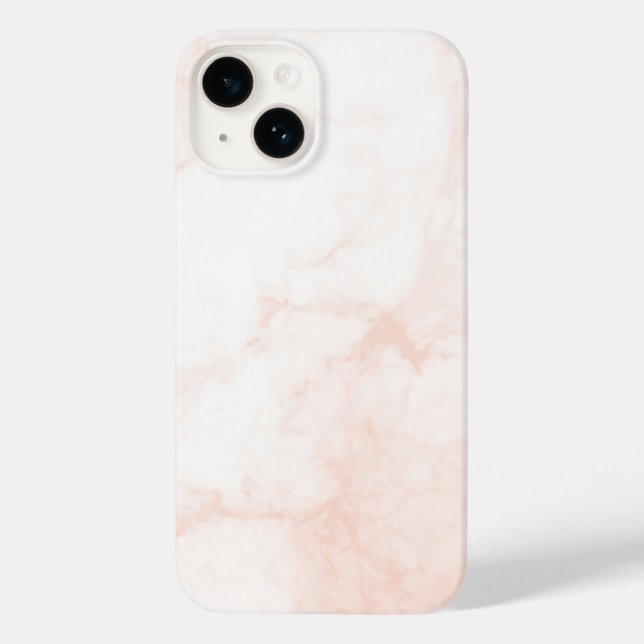 Moderne weiße und goldene Marmor Case-Mate iPhone Hülle (Rückseite)