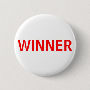 moderne weiße Winner Pin Button