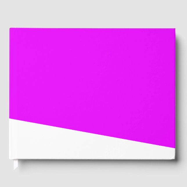 Moderne, weiße Wraps rund um den Rand in tropische Gästebuch (Vorderseite)