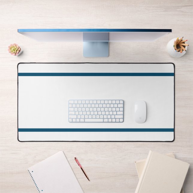 Moderne weiße, zweischlanke, tiefe Ozeane Schreibtischunterlage (Büro 1)