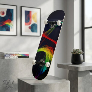 Moderne wellenförmige Kunst-Skateboard-Design Skateboard