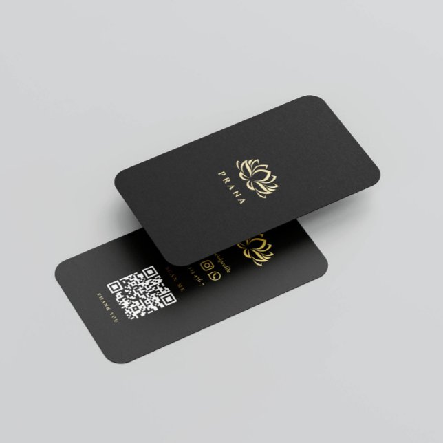 Moderne Wellness-Center Therapist Therapie Gold Lo Visitenkarte (Von Creator hochgeladen)