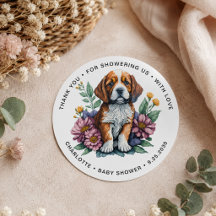 Moderne Welpe Dog Terracotta Kinderdusche