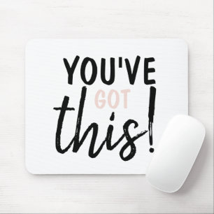 Moderne Welt hat diese positive Inspiration Mousepad