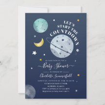 Moderne Weltraumtypografie Kinderdusche