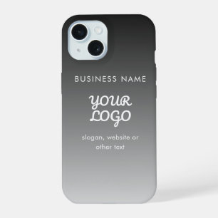 Moderne Werbe-Logo & Text Bearbeitbare Farbe iPhone 15 Hülle