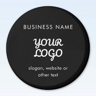 Moderne Werbe-Logo & Text Bearbeitbare Farbe Magnet