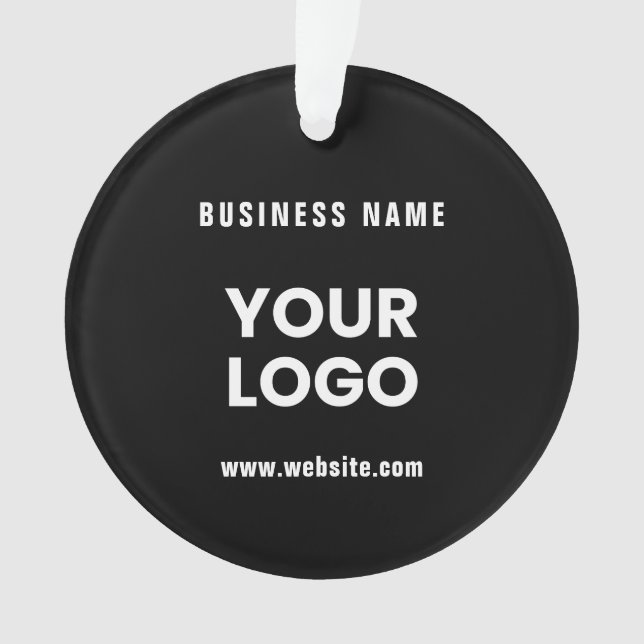 Moderne Werbe-Logo & Text | Bearbeitbare Farbe Ornament (Vorderseite)