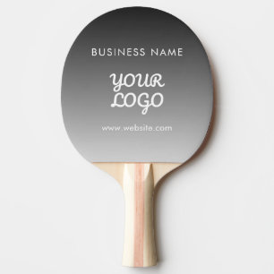 Moderne Werbe-Logo & Text Bearbeitbare Farbe Tischtennis Schläger