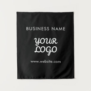 Moderne Werbe-Logo & Text   Bearbeitbare Farbe Wandteppich