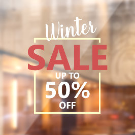 Moderne Werbeaktion für den Verkauf von Werbespots Fensteraufkleber