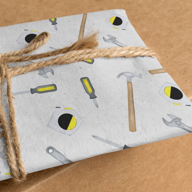 Moderne Werkzeuge Muster Whimsical Fun Moderne Seidenpapier (Von Creator hochgeladen)