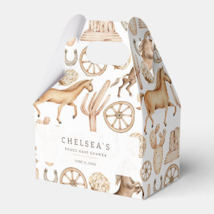 Moderne Western Rodeo Wasserfarbe Kinderdusche Geschenkschachtel