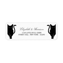 Moderne whimsical Black Cat Wedding